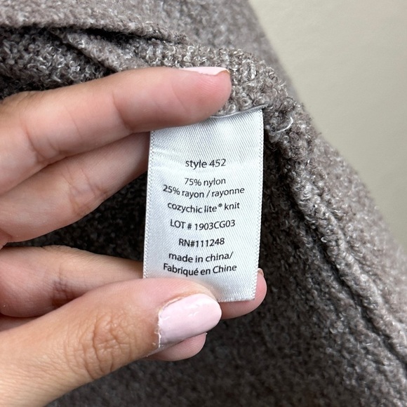 Barefoot Dreams‎ CozyChic Bamboo Circle Lounge Long Sleeve Cardigan Size Medium - Picture 10 of 13